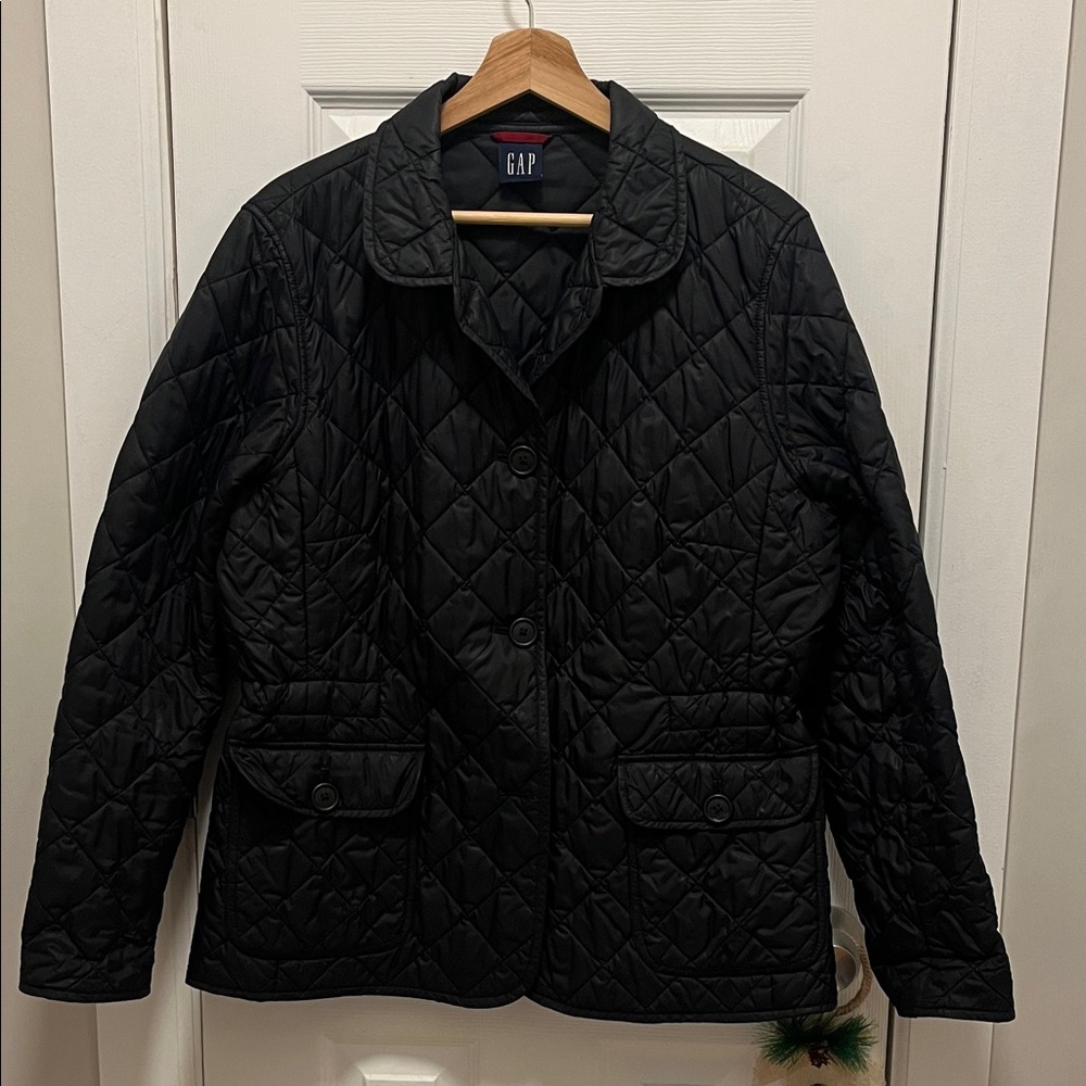 GAP Quilted Navy Jacket with Button Details